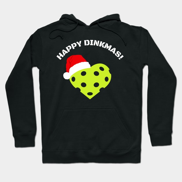 Happy Dinkmas! Christmas Pickleball Hoodie by Project Charlie